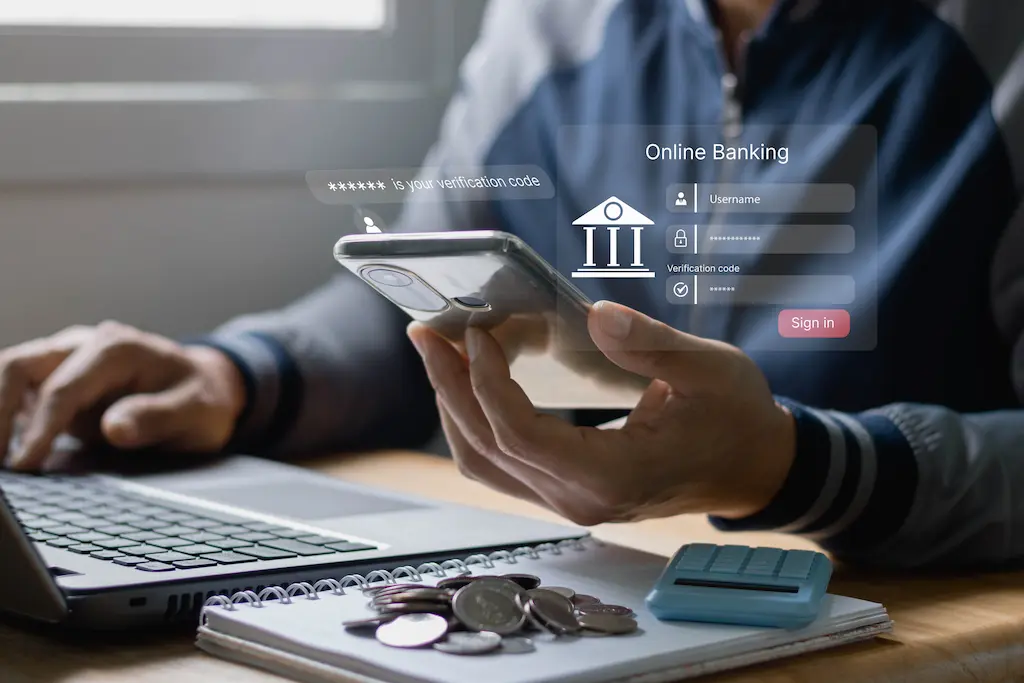 Online banking/account hacked warning screen